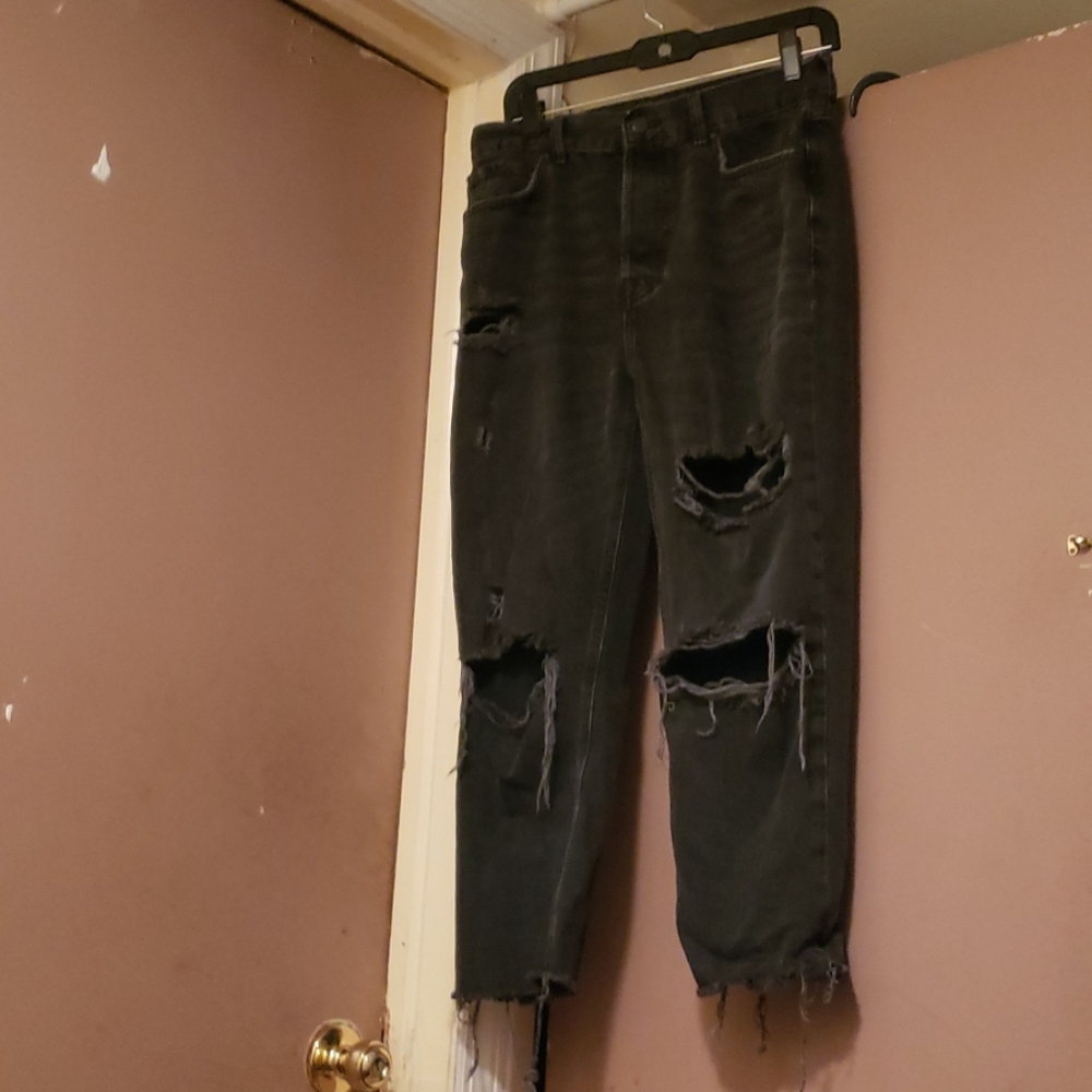 Forever21 Gray Ripped Jeans sz 29